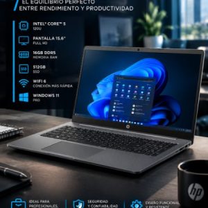 NOTEBOOK HP 250 G10 INTEL CORE 5 120U, 15.6" 16GB DDR5 512GB WIFI 6 FDOS